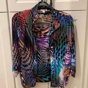 Erin London twinset with bling M L